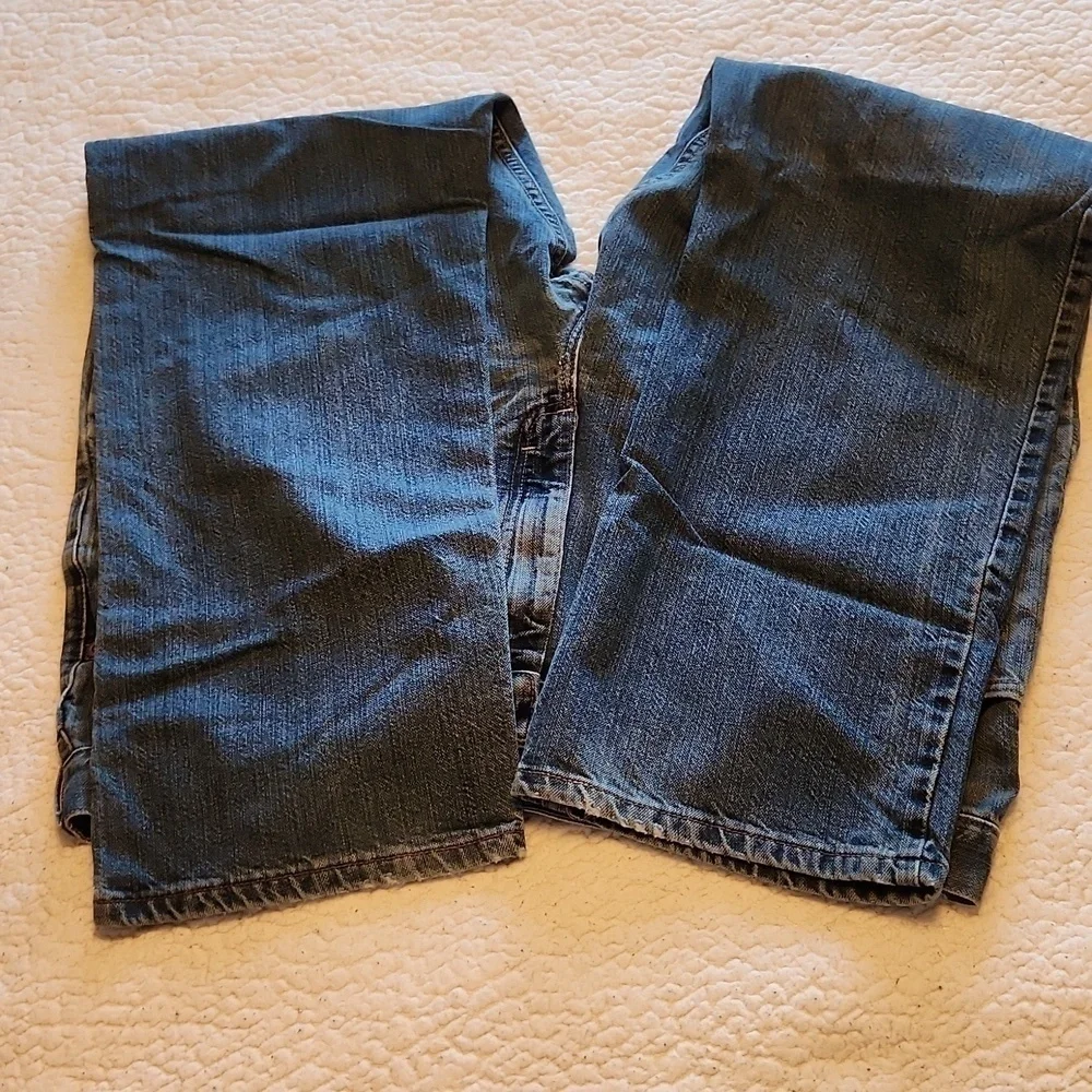 Lee regular fit straight leg acid washed distressed jeans
